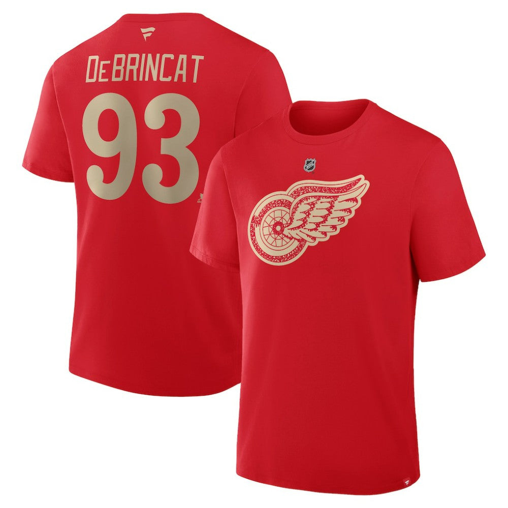 Alex DeBrincat Detroit Red Wings Fanatics Authentic Stack Name & Number T-Shirt