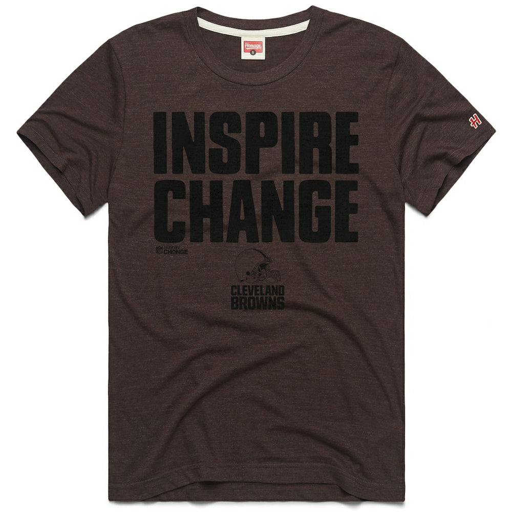 NFL Cleveland Browns Homage Unisex 2024 Inspire Change Tri-Blend T-Shirt