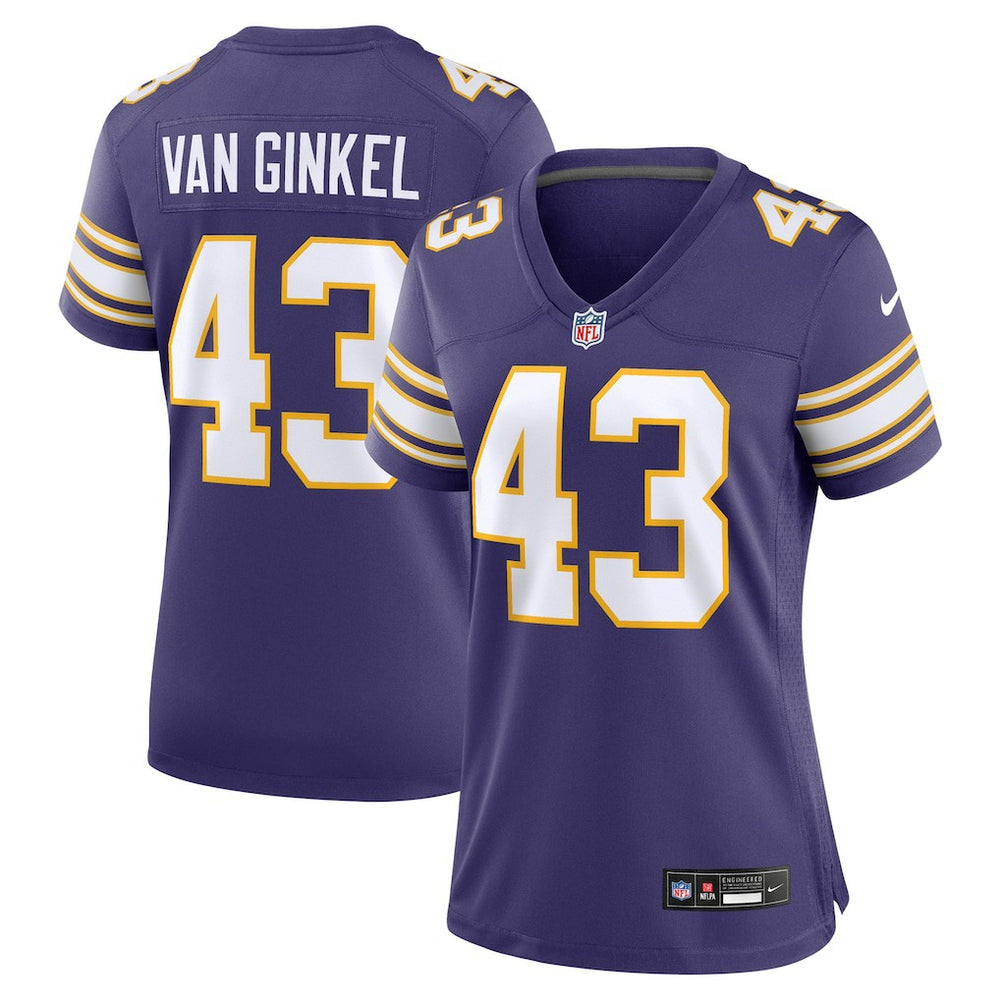 NFL Minnesota Vikings Andrew Van Ginkel Women's Alternate Game Jersey
