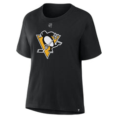 Evgeni Malkin Pittsburgh Penguins Fanatics Women's Authentic Stack Name & Number T-Shirt