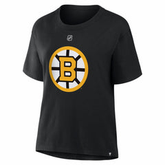 Charlie McAvoy Boston Bruins Fanatics Women's Authentic Stack Name & Number T-Shirt