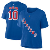 Artemi Panarin New York Rangers Fanatics Women's Authentic Stack Name & Number T-Shirt