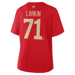 Dylan Larkin Detroit Red Wings Fanatics Women's Authentic Stack Name & Number T-Shirt