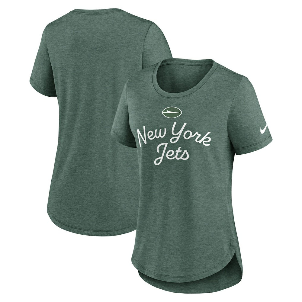 NFL New York Jets Women's Script Tri-Blend T-Shirt