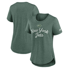NFL New York Jets Women's Script Tri-Blend T-Shirt