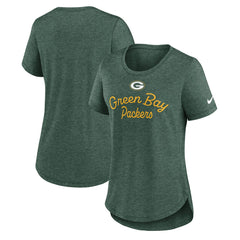 NFL Green Bay Packers Women's Script Tri-Blend T-Shirt