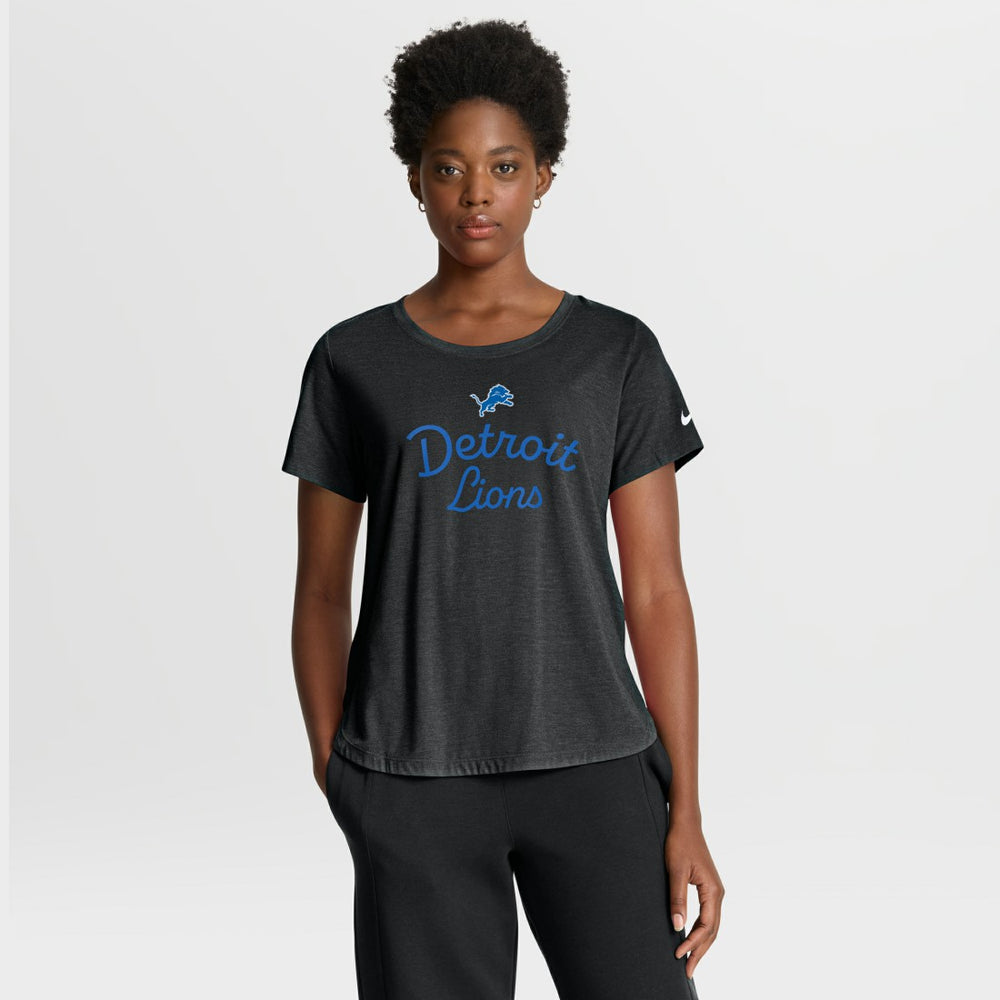 NFL Detroit Lions Women's Script Tri-Blend T-Shirt