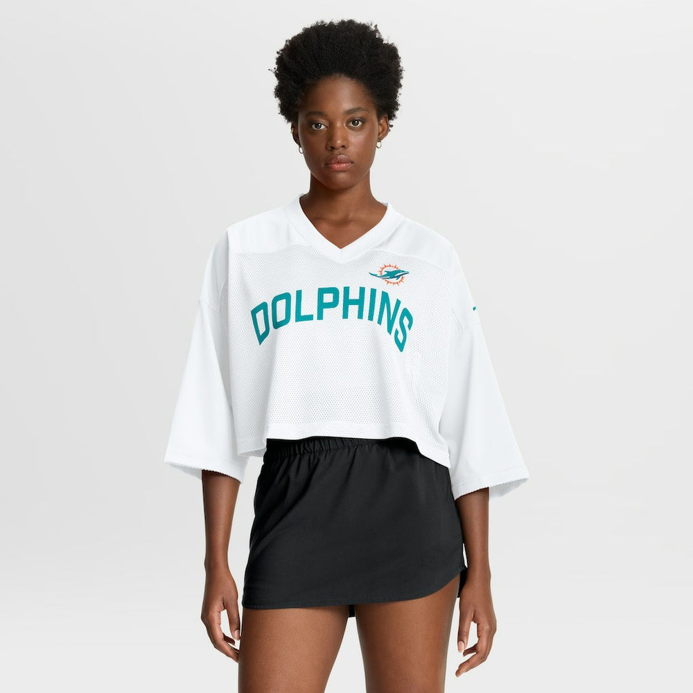 NFL Miami Dolphins Women's Primetime Cropped Mesh Dri-FIT Fashion Jersey