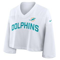 NFL Miami Dolphins Women's Primetime Cropped Mesh Dri-FIT Fashion Jersey