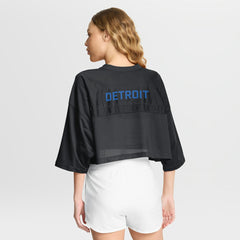 NFL Detroit Lions Women's Primetime Cropped Mesh Dri-FIT Fashion Jersey