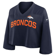NFL Denver Broncos Women's Primetime Cropped Mesh Dri-FIT Fashion Jersey