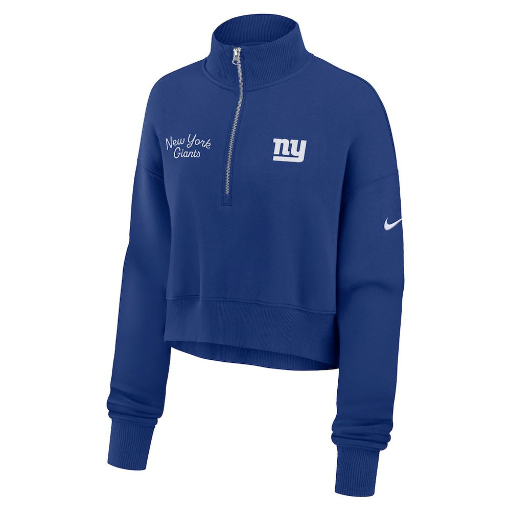 NFL New York Giants Women's Primetime Phoenix Half-Zip Sweatshirt