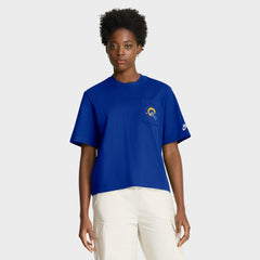 NFL Los Angeles Rams Women's Rewind Pocket Boxy T-Shirt