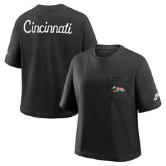 NFL Cincinnati Bengals Women's Rewind Pocket Boxy T-Shirt