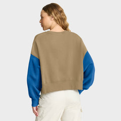 NFL Detroit Lions Women's Oversized Rewind Pullover Sweatshirt