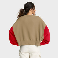 NFL Kansas City Chiefs Women's Oversized Rewind Pullover Sweatshirt