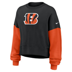 NFL Cincinnati Bengals Women's Oversized Color-Block Pullover Sweatshirt