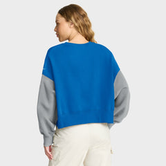 NFL Detroit Lions Women's Oversized Color-Block Pullover Sweatshirt