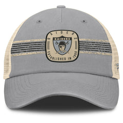 NFL Las Vegas Raiders Heritage Bootleg Trucker Adjustable Hat