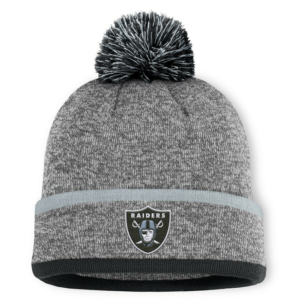 NFL Las Vegas Raiders Motion Cuffed Knit Hat with Pom