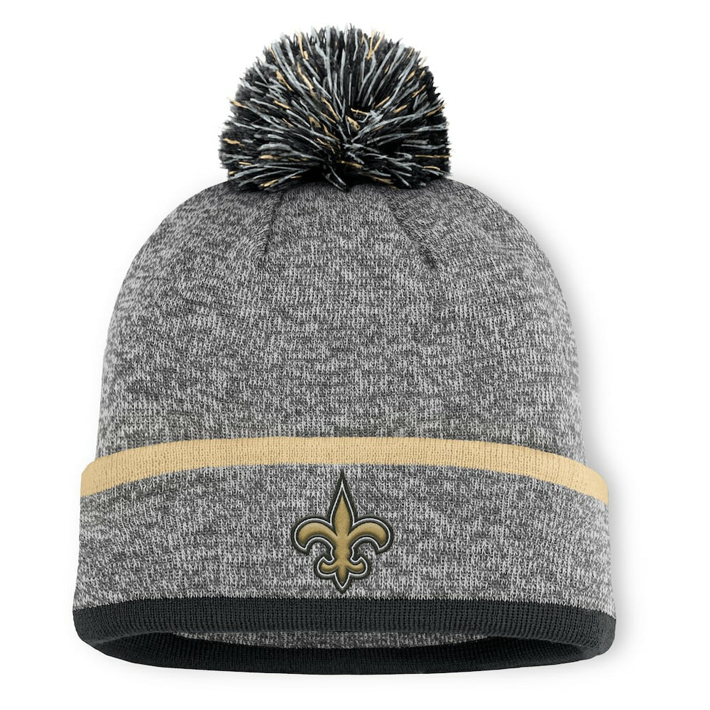 NFL New Orleans Saints Motion Cuffed Knit Hat with Pom
