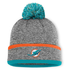 NFL Miami Dolphins Motion Cuffed Knit Hat with Pom
