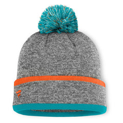 NFL Miami Dolphins Motion Cuffed Knit Hat with Pom