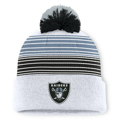 NFL Las Vegas Raiders Ghost Cuffed Knit Hat with Pom