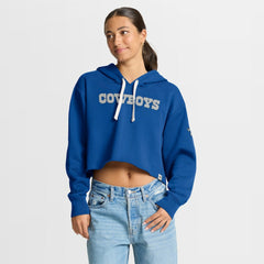 NFL Dallas Cowboys Women's Oversized Hometown Heritage Cropped Hoodie