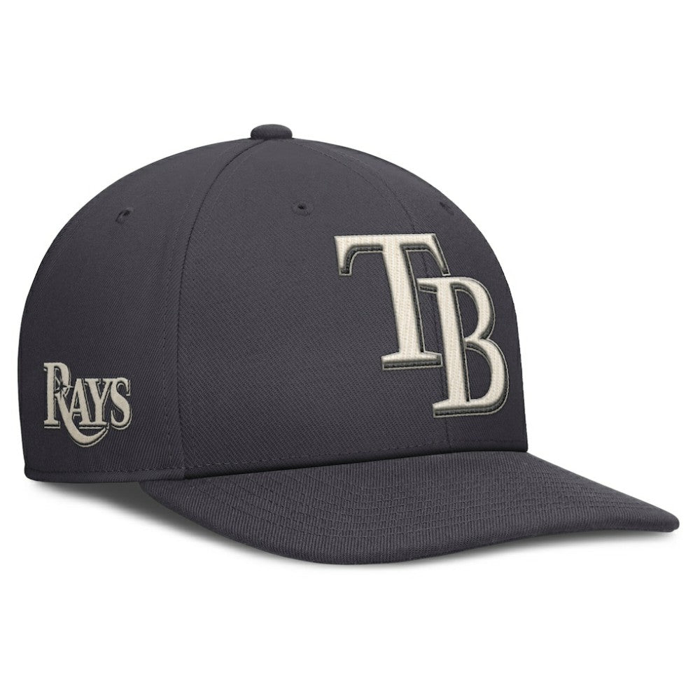 Tampa Bay Rays Statement Pro Snapback Hat - Anthracite | Nike