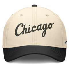 Chicago White Sox Statement Rise Performance Flex Hat - Natural/Black | Nike