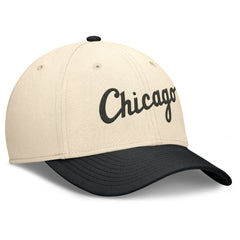 Chicago White Sox Statement Rise Performance Flex Hat - Natural/Black | Nike