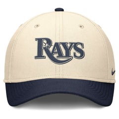 Tampa Bay Rays Statement Rise Performance Flex Hat - Natural/Navy | Nike