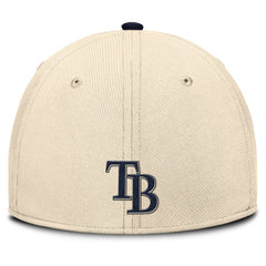 Tampa Bay Rays Statement Rise Performance Flex Hat - Natural/Navy | Nike
