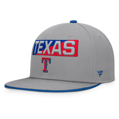 Texas Rangers Punchout Snapback Hat - Gray