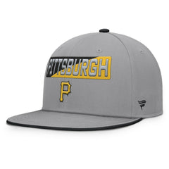 Pittsburgh Pirates Punchout Snapback Hat - Gray