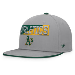 Athletics Punchout Snapback Hat - Gray