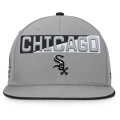 Chicago White Sox Punchout Snapback Hat - Gray