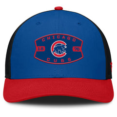 Chicago Cubs Cutoff Adjustable Trucker Hat - Royal/Red