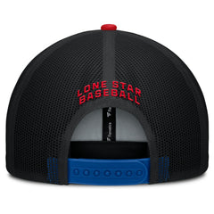 Texas Rangers Cutoff Adjustable Trucker Hat - Royal/Red