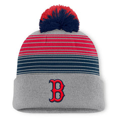 Boston Red Sox Balk Cuffed Knit Hat with Pom - Gray