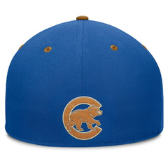 Chicago Cubs Splinter Fitted Hat - Royal/Tan