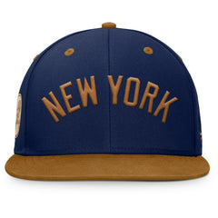 New York Yankees Splinter Fitted Hat - Navy/Tan