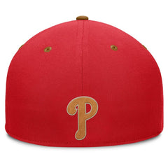 Philadelphia Phillies Splinter Fitted Hat - Red/Tan