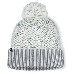 Pittsburgh Pirates Women's Hangtime Cuffed Knit with Pom - Heather Gray