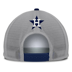 Houston Astros Cranked Foam Front Patch Trucker Adjustable Hat - Gray/White