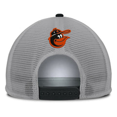 Baltimore Orioles Cranked Foam Front Patch Trucker Adjustable Hat - Gray/White