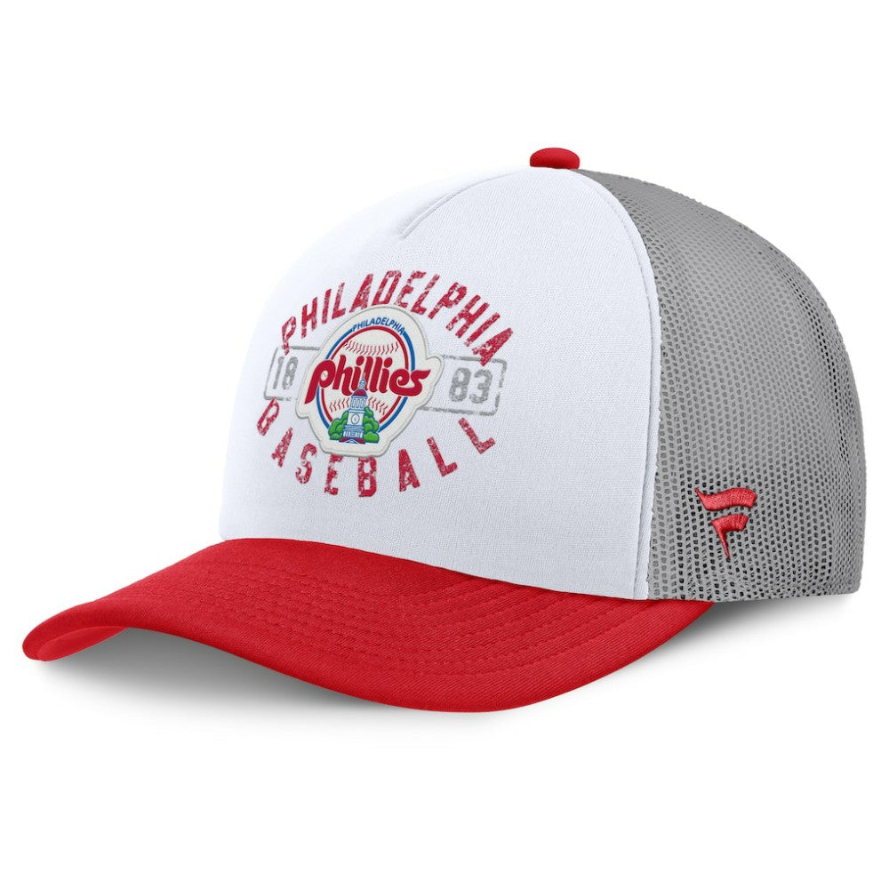 Philadelphia Phillies Designated A-Frame Foam Front Trucker Adjustable Hat - White/Red