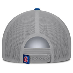 Atlanta Braves Designated A-Frame Foam Front Trucker Adjustable Hat - White/Royal
