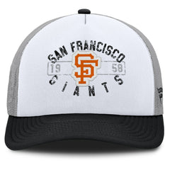 San Francisco Giants Designated A-Frame Foam Front Trucker Adjustable Hat - White/Black